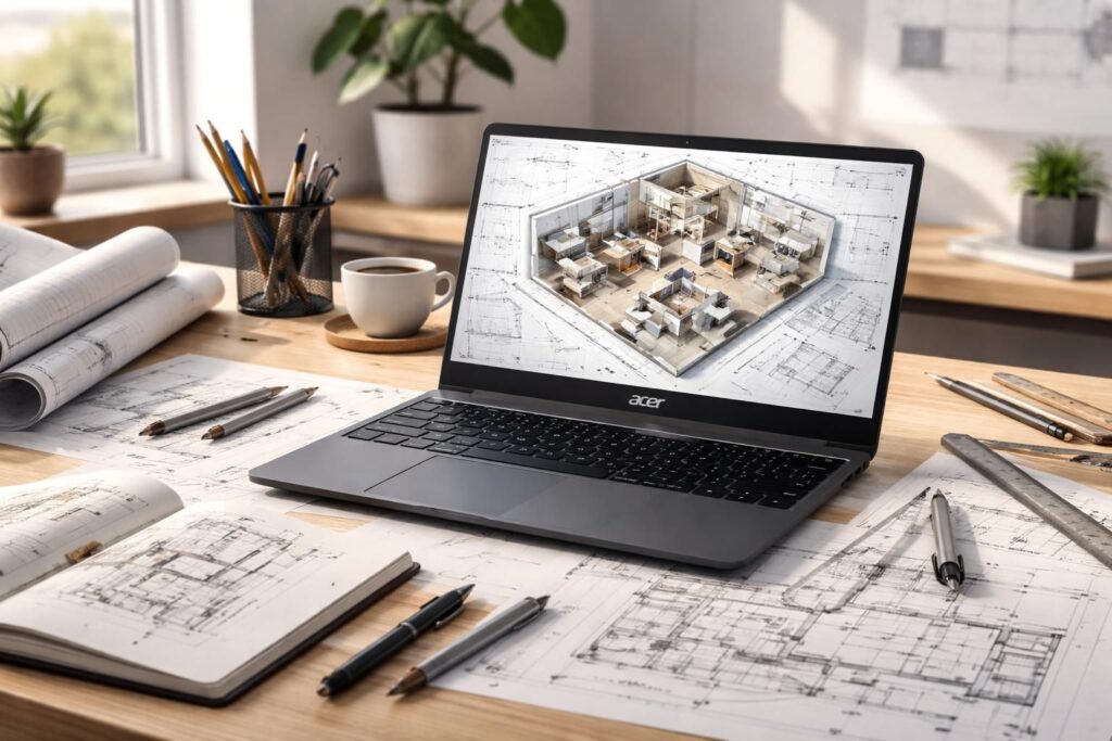 découvrez des plans d’aménagement de bureaux élaborés sur pc portable acer, avec des outils performants pour optimiser vos espaces de travail.