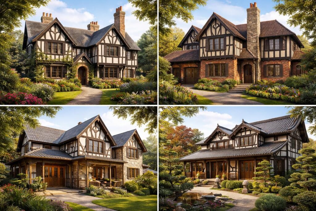 découvrez les différentes variantes régionales du style architectural tudor à travers le monde, explorant leurs caractéristiques uniques et leur influence locale.