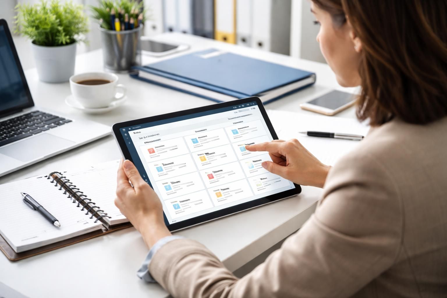 optimisez le suivi des offres et les relances clients grâce à une gestion fluide sur tablette tactile, intégrant un workflow efficace pour améliorer votre productivité.