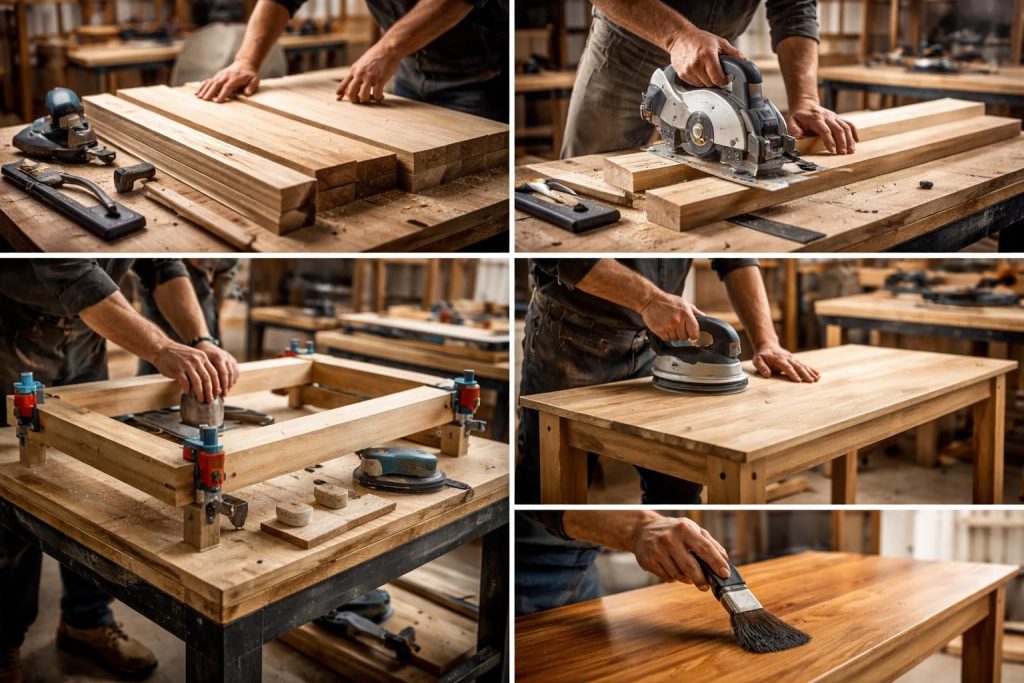 découvrez les étapes essentielles pour fabriquer une table en bois vous-même grâce à notre guide diy détaillé, alliant savoir-faire et créativité.