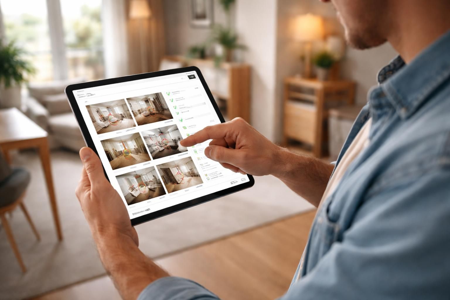 facilitez la réalisation d'un état des lieux photo complet grâce à une solution intuitive et performante sur tablette tactile.