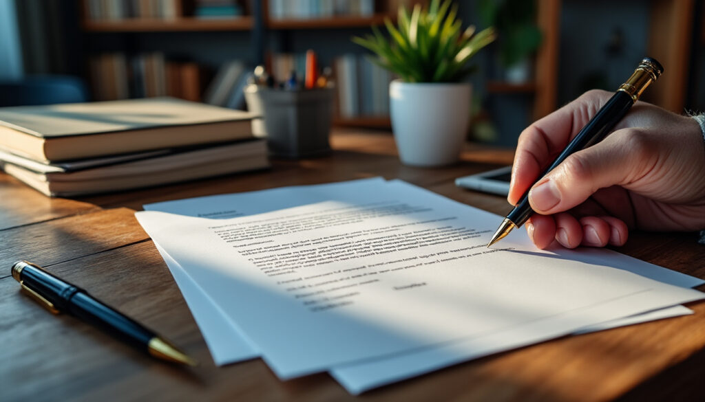 découvrez un exemple de lettre de résiliation d’assurance habitation clair et prêt à l’emploi pour simplifier vos démarches et résilier facilement votre contrat.